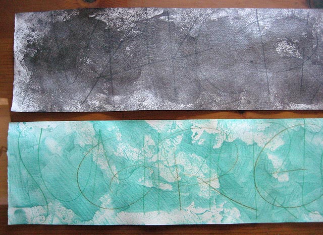 Painting Papers iridescent layer