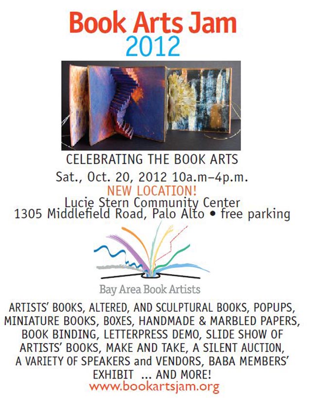 Book Arts Jam 2012 mini-poster